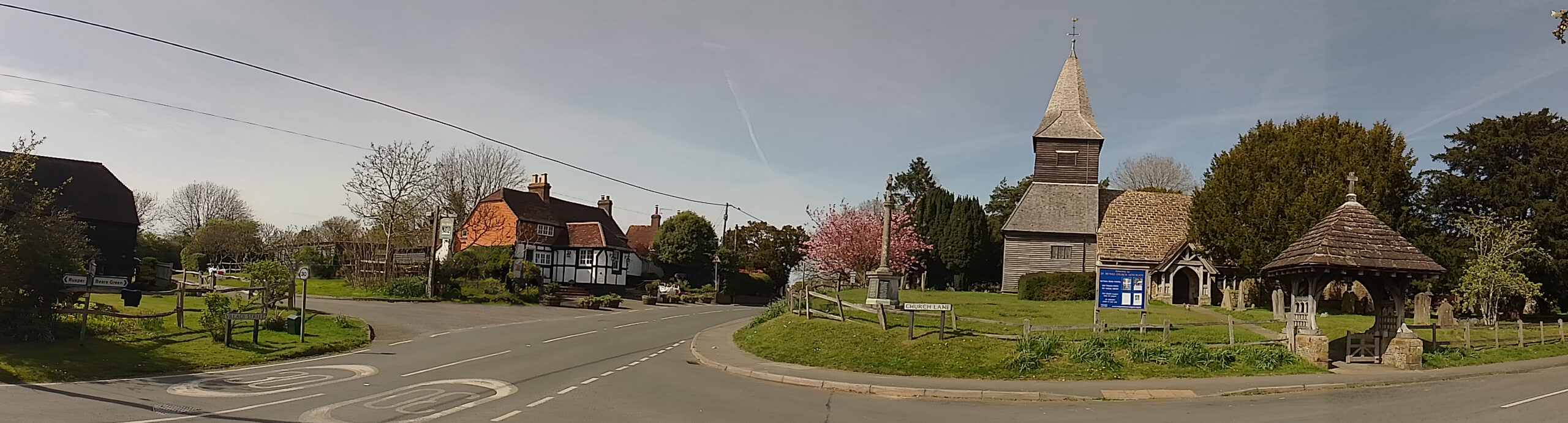 Newdigate village panorama